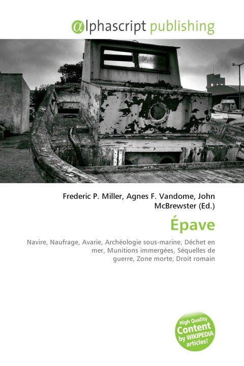 Knjiga Épave Agnes F. Vandome