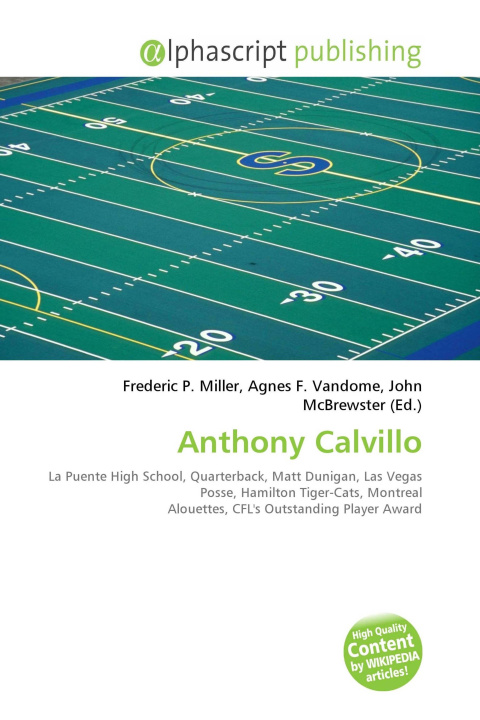 Kniha Anthony Calvillo Agnes F. Vandome