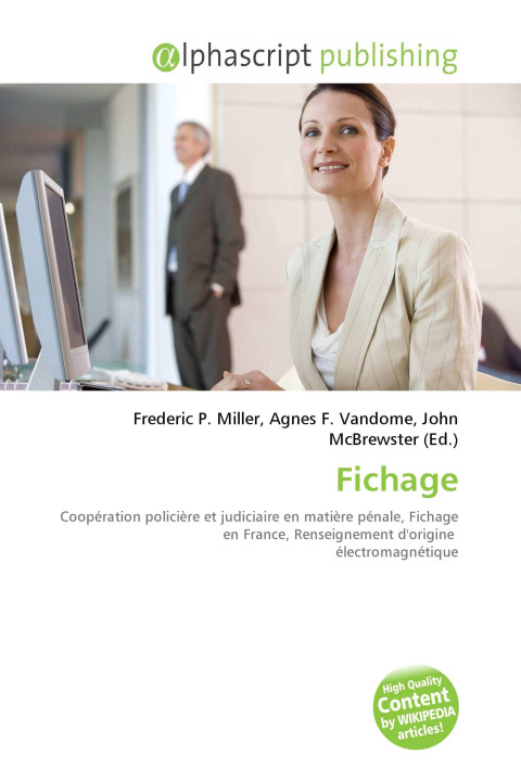 Kniha Fichage Agnes F. Vandome