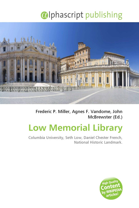 Kniha Low Memorial Library Agnes F. Vandome