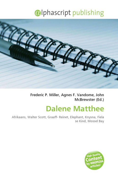 Kniha Dalene Matthee Agnes F. Vandome