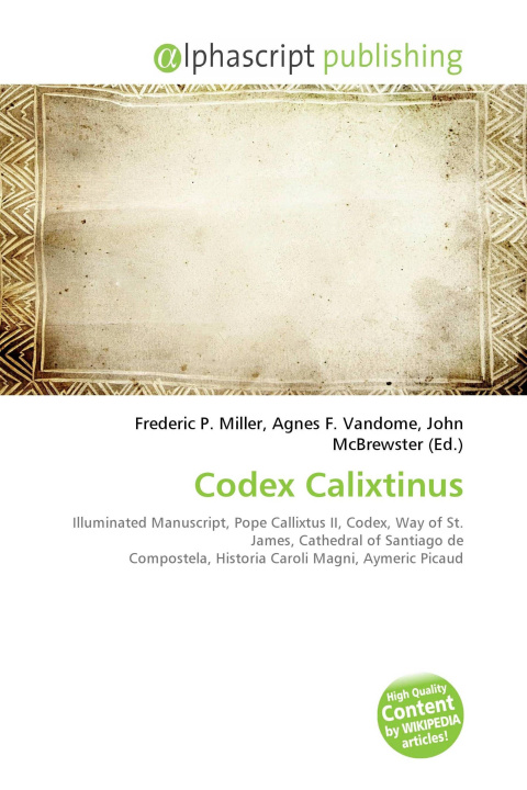 Kniha Codex Calixtinus Agnes F. Vandome