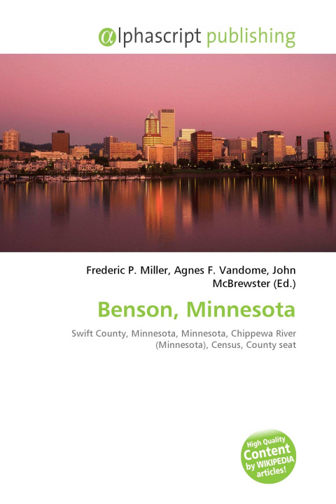 Kniha Benson, Minnesota Agnes F. Vandome