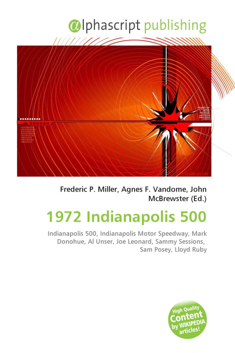 Knjiga 1972 Indianapolis 500 Agnes F. Vandome