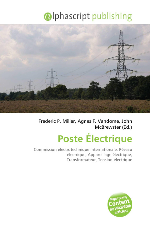 Kniha Poste Électrique Agnes F. Vandome