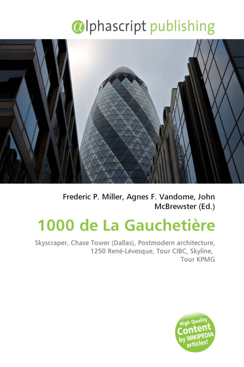 Kniha 1000 de La Gauchetière Agnes F. Vandome