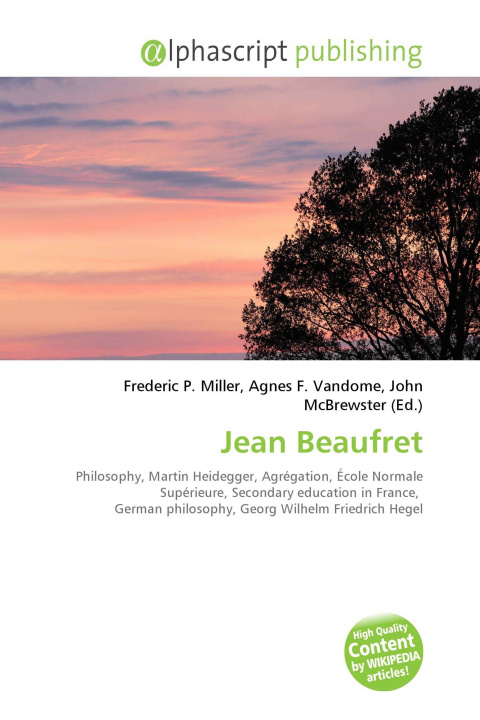 Kniha Jean Beaufret Agnes F. Vandome