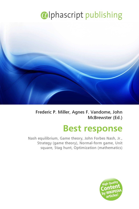 Kniha Best response Agnes F. Vandome