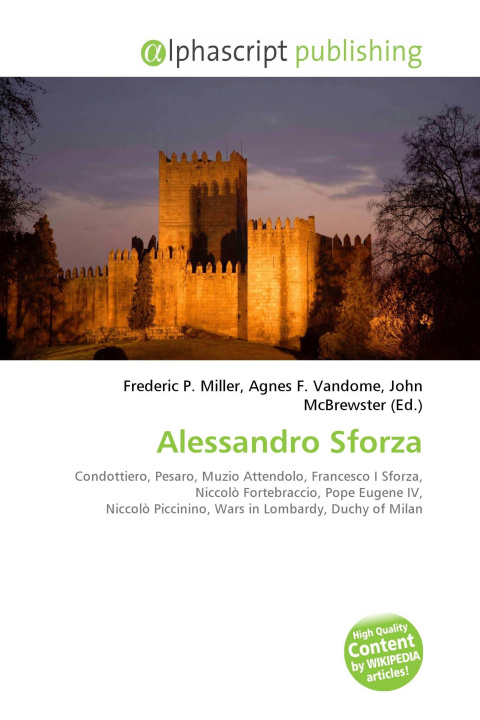Kniha Alessandro Sforza Agnes F. Vandome