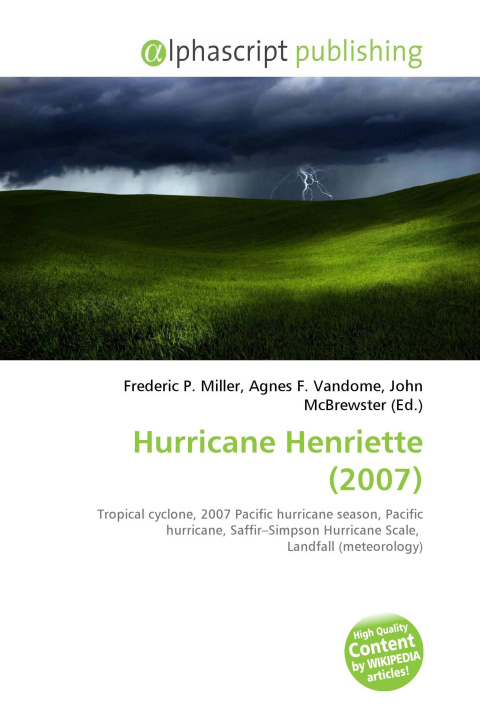 Kniha Hurricane Henriette (2007) Agnes F. Vandome