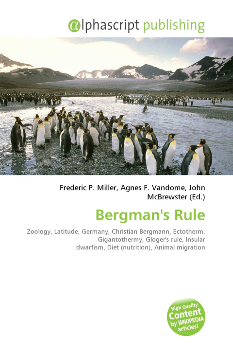 Kniha Bergman's Rule Agnes F. Vandome