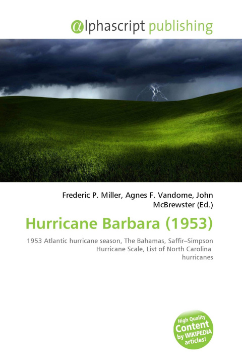 Kniha Hurricane Barbara (1953) Agnes F. Vandome
