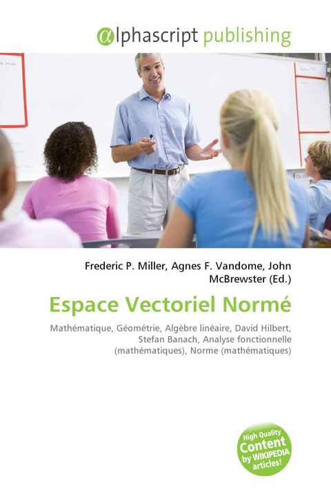 Kniha Espace Vectoriel Normé Agnes F. Vandome