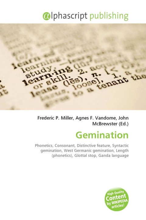 Kniha Gemination Agnes F. Vandome
