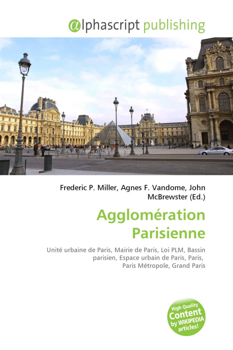 Könyv Agglomération Parisienne Agnes F. Vandome