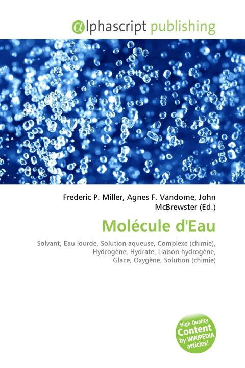 Kniha Molécule d'Eau Agnes F. Vandome