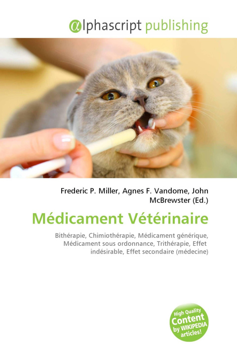 Kniha Médicament Vétérinaire Agnes F. Vandome