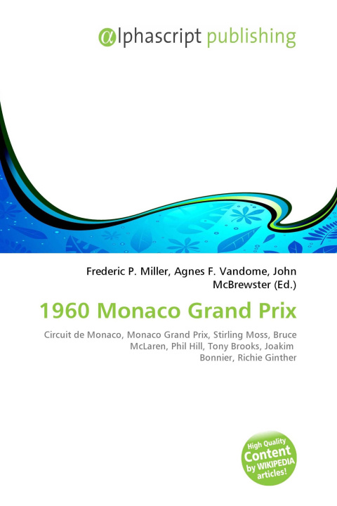 Kniha 1960 Monaco Grand Prix Agnes F. Vandome