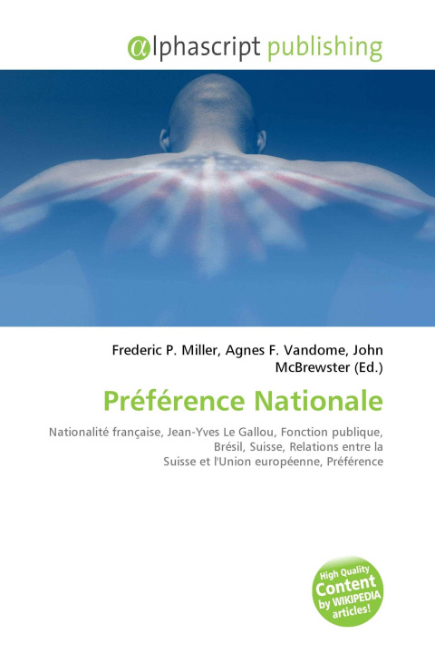 Kniha Préférence Nationale Agnes F. Vandome