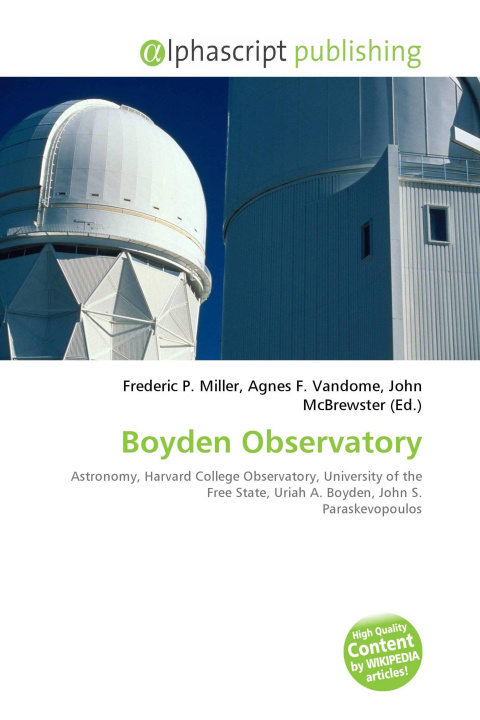 Knjiga Boyden Observatory Agnes F. Vandome
