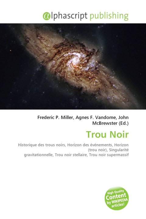 Könyv Trou Noir Agnes F. Vandome