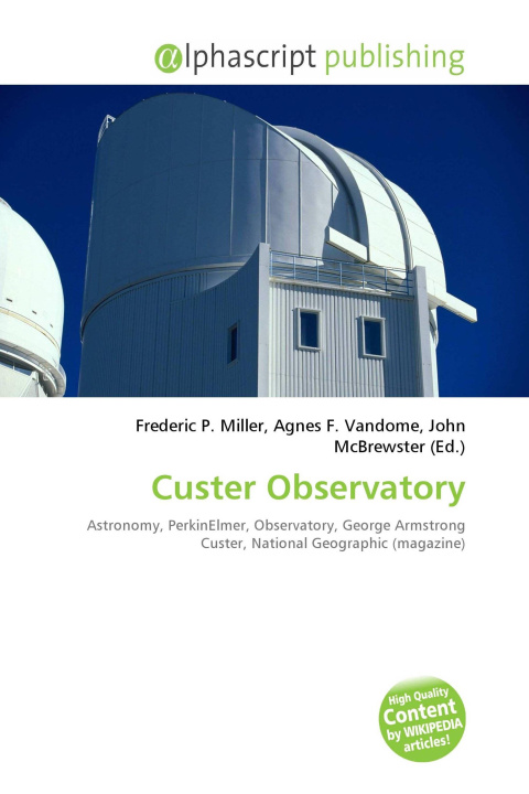 Kniha Custer Observatory Agnes F. Vandome
