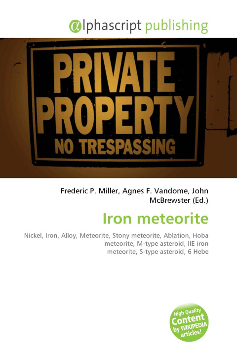 Kniha Iron meteorite Agnes F. Vandome
