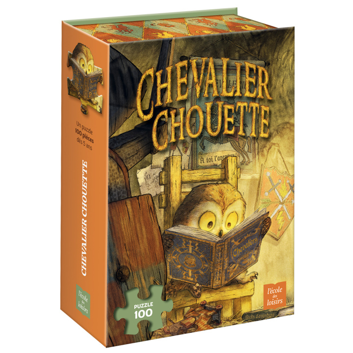 Książka Puzzle 100 pièces Chevalier Chouette Denise Christopher