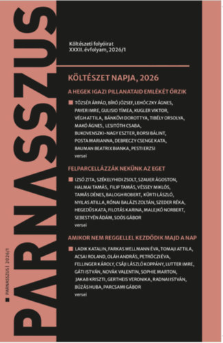 Kniha Parnasszus 2026/1 