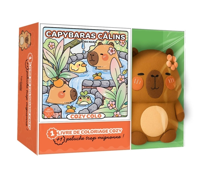 Libro Coffret cozy + peluche Capybara 
