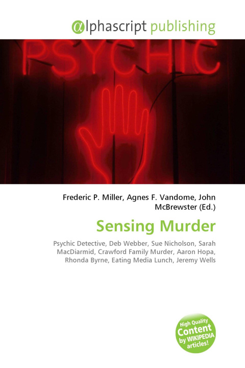 Kniha Sensing Murder Agnes F. Vandome