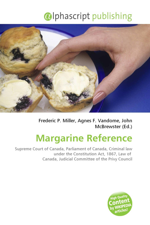 Kniha Margarine Reference Agnes F. Vandome