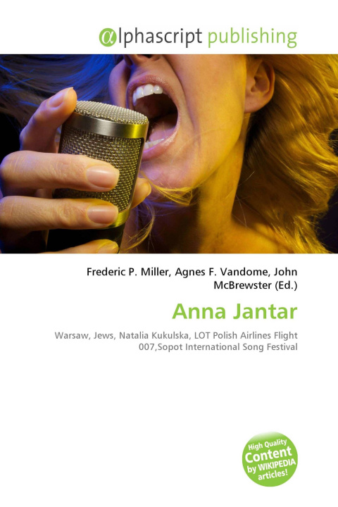 Kniha Anna Jantar Agnes F. Vandome