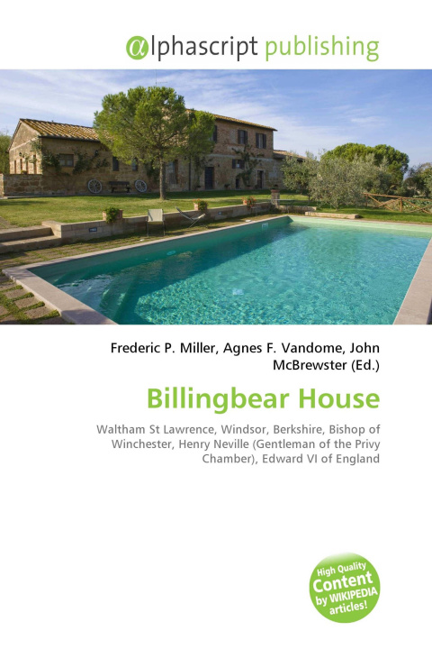 Kniha Billingbear House Agnes F. Vandome
