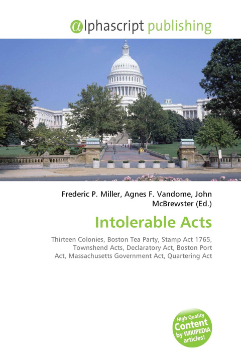 Kniha Intolerable Acts Agnes F. Vandome
