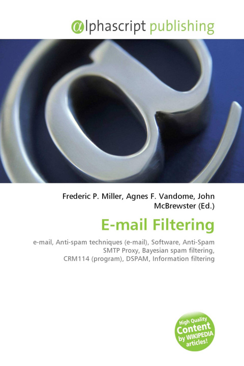 Kniha E-mail Filtering Agnes F. Vandome