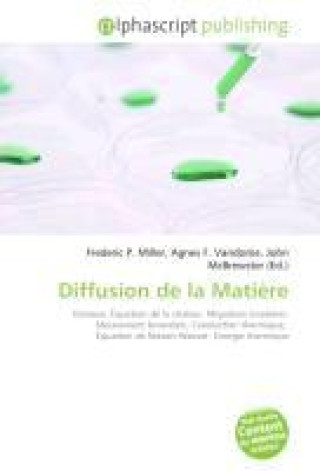 Kniha Diffusion de la Matière Agnes F. Vandome