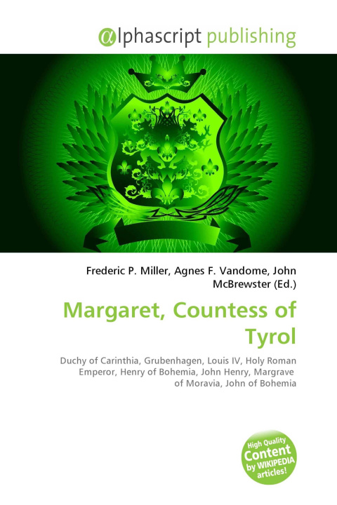 Kniha Margaret, Countess of Tyrol Agnes F. Vandome