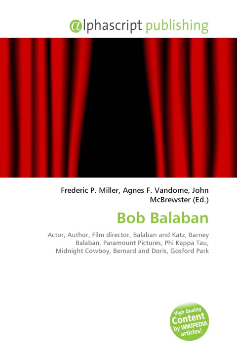 Kniha Bob Balaban Agnes F. Vandome