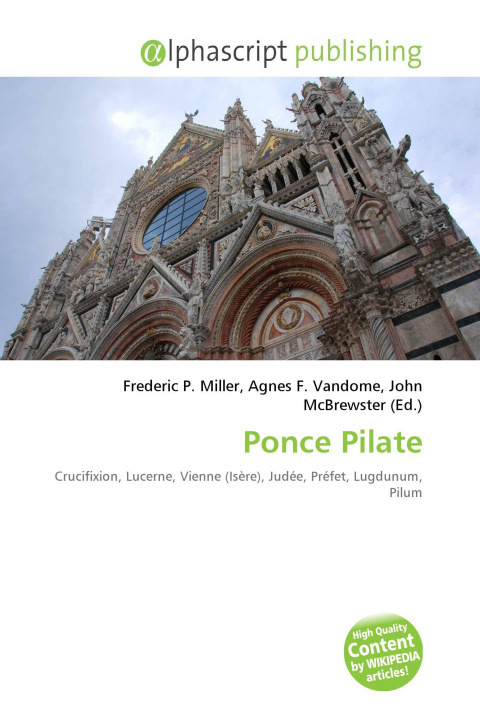 Könyv Ponce Pilate Agnes F. Vandome
