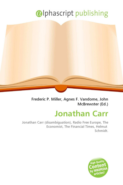 Kniha Jonathan Carr Agnes F. Vandome