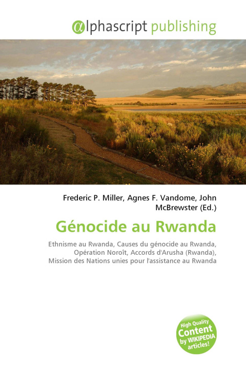 Kniha Génocide au Rwanda Agnes F. Vandome