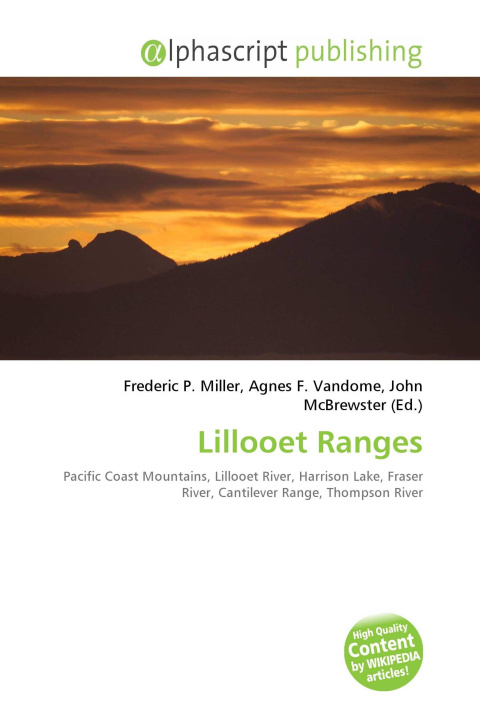 Kniha Lillooet Ranges Agnes F. Vandome
