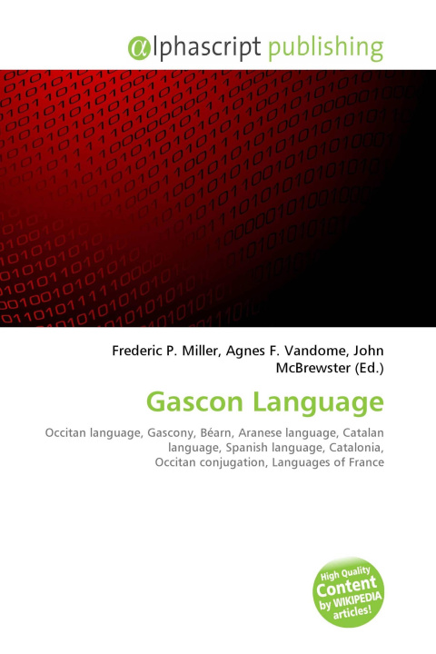 Kniha Gascon Language Agnes F. Vandome