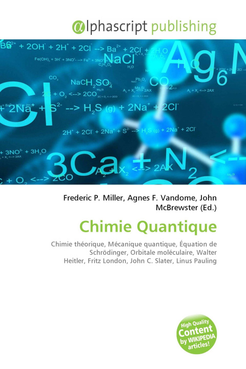 Kniha Chimie Quantique Agnes F. Vandome