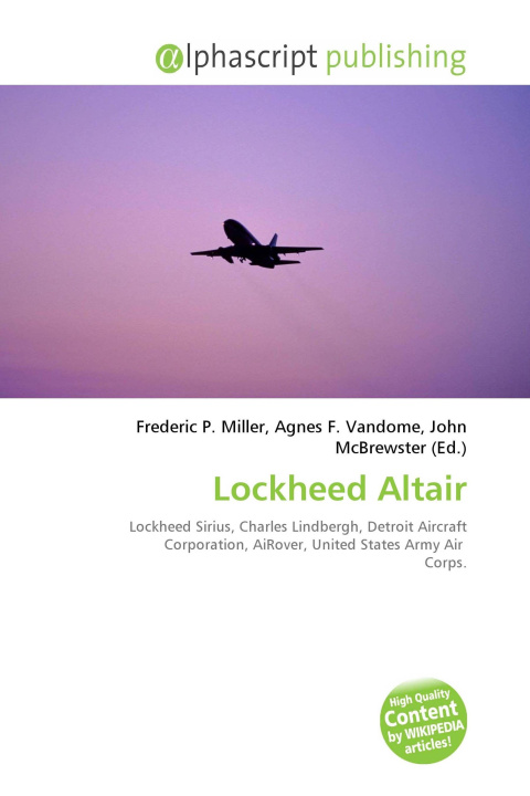 Kniha Lockheed Altair Agnes F. Vandome