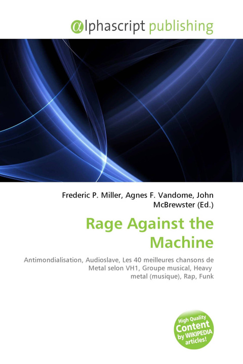 Kniha Rage Against the Machine Agnes F. Vandome