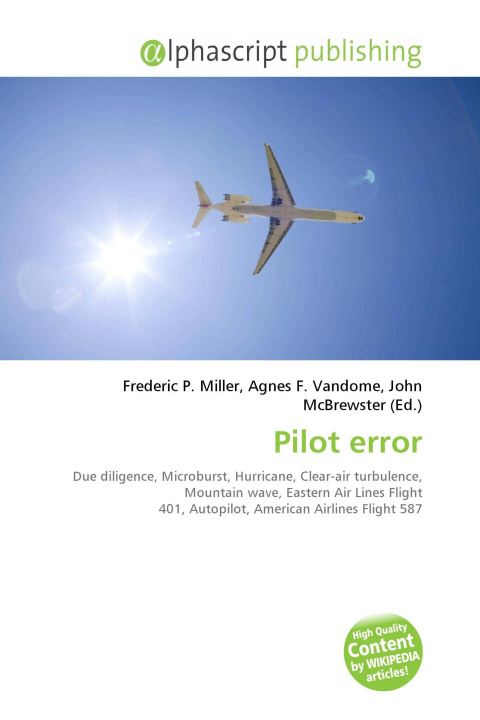 Könyv Pilot error Agnes F. Vandome