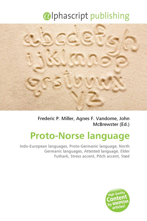 Kniha Proto-Norse language Agnes F. Vandome