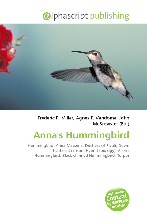 Kniha Anna's Hummingbird Agnes F. Vandome